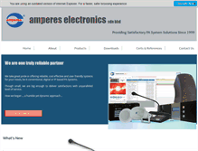 Tablet Screenshot of ampereselectronics.com